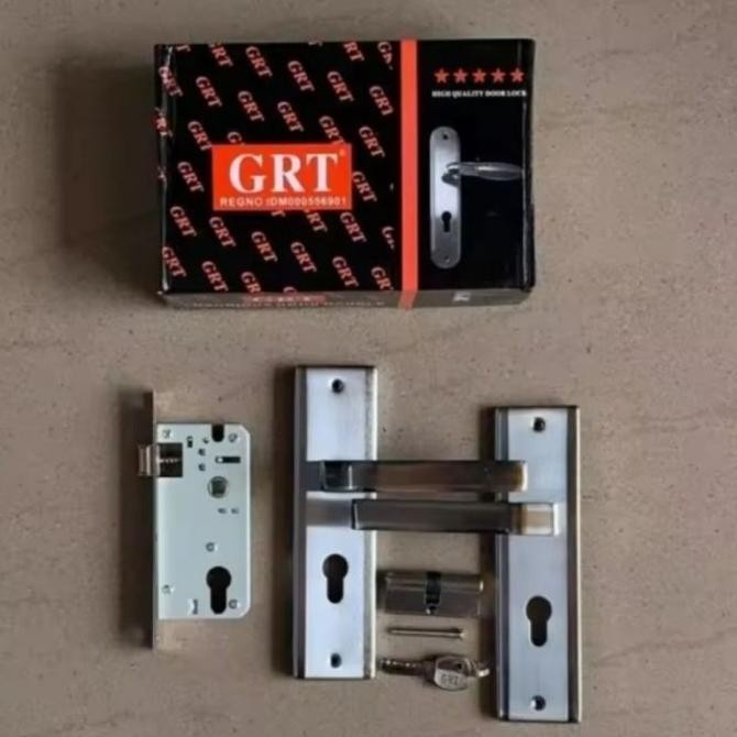 [Expert] (1 SET) SLOT GANGGANG KUNCI PINTU RUMAH NETZ UKURAN TANGGUNG STAINLESS