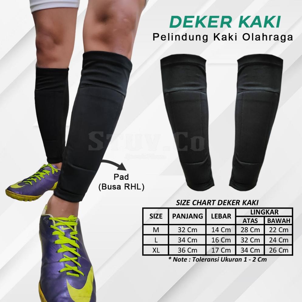 DEKER KAKI PELINDUNG OLAHRAGA SEPAKBOLA VOLI FUTSAL PRIA WANITA AST nUg
