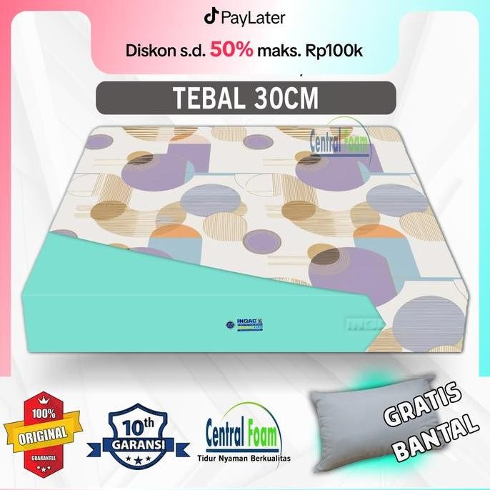 Kasur Busa Inoac Tebal 30 Cm Eon Density 23 - Free Bantal - Ukuran 80X200, 90X200, 100X200, 120X200,