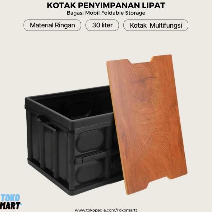 

Terlaris Kotak Penyimpanan Storage Box Lipat 30L Folding Bagasi Container