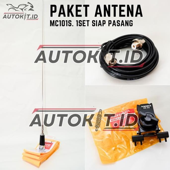 Sale Paket Antena Mobil Mc101S Radio Rig & Ht Frek Vhf 1 Set Tinggal Pasang