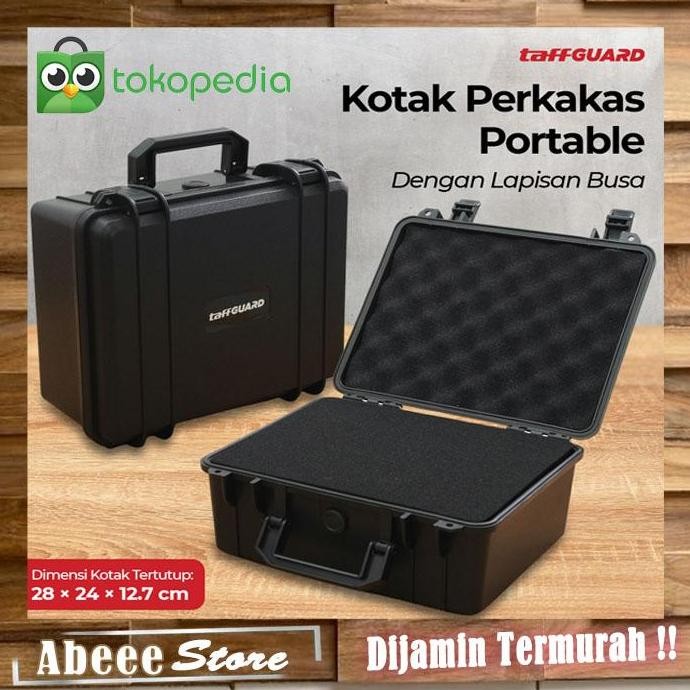 

Terlaris Taffguard Kotak Perkakas Jinjing Portable Hard Carry Tool With Sponge 28Cm - Xm-28 - Black