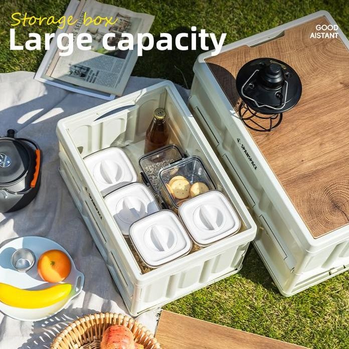 

Terlaris Agnite Spanspace Folding Storage Box/Kotak Penyimpanan Organizer Piknik Outdoor Serbaguna Vs4141-2