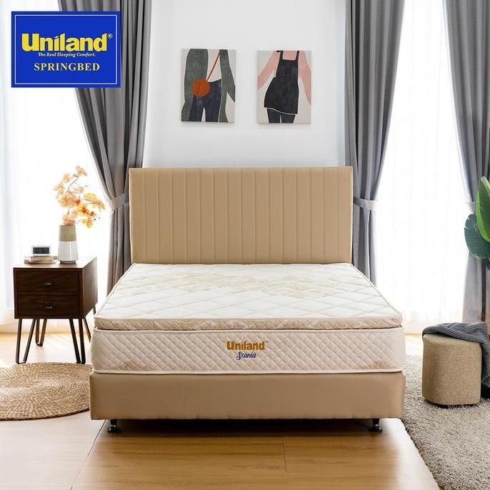 Uniland Springbed Scania Pillowtop - Kasur Spring Bed Full Set