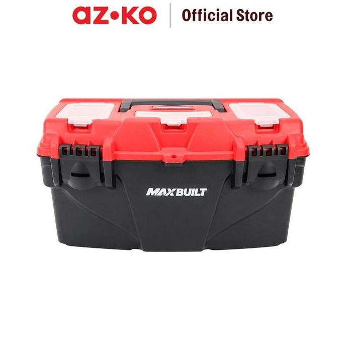 

Terlaris Azko Maxbuilt 39X22X19 Cm Kotak Perkakas Plastik - Hitam Toolbox Tempat Peralatan Bengkel Organizer Alat Pertukangan Wadah Perkakas Teknisi