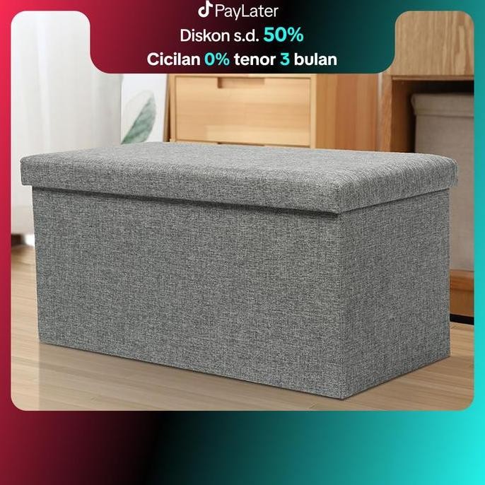 

Terlaris Muzy Tempat Duduk Portable Storage Box Sofa Kotak Penyimpanan Serbaguna Box Penyimpanan Hsb202