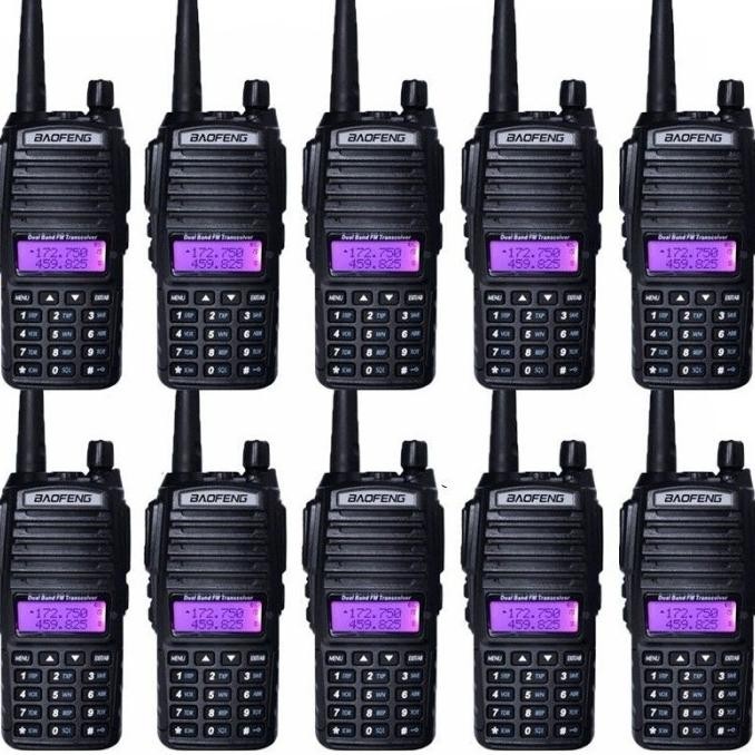 Grosir Paket Ht 10 Unit Uv82 Uv-82 Uv 82 Ht Walkie Talkie Bofeng Uv82