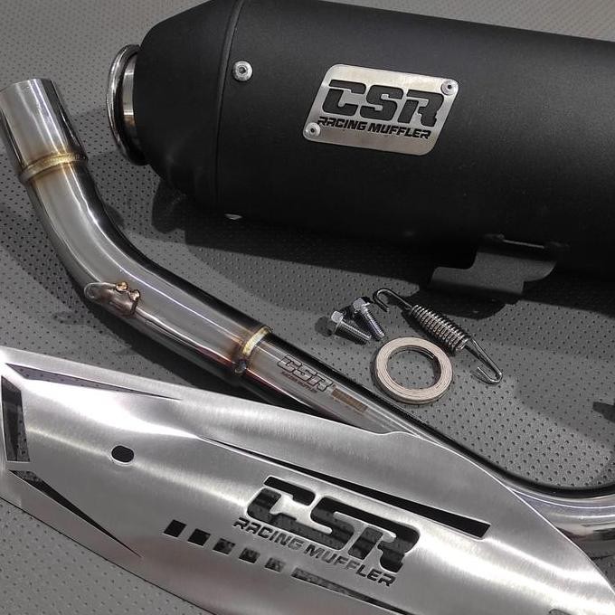 CSR MUFFLER KNALPOT CSR FULL SYSTEM YAMAHA MIO SPORTY/SMILE ORINAL CSR