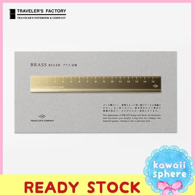 

TERMURAH - Traveler's Factory Solid Brass Ruler | Penggaris Travelers Notebook