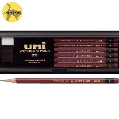 

Pensil Uni Mitsubishi Uni for Writing & Drawing 9H-6B Box Set (12 pcs)