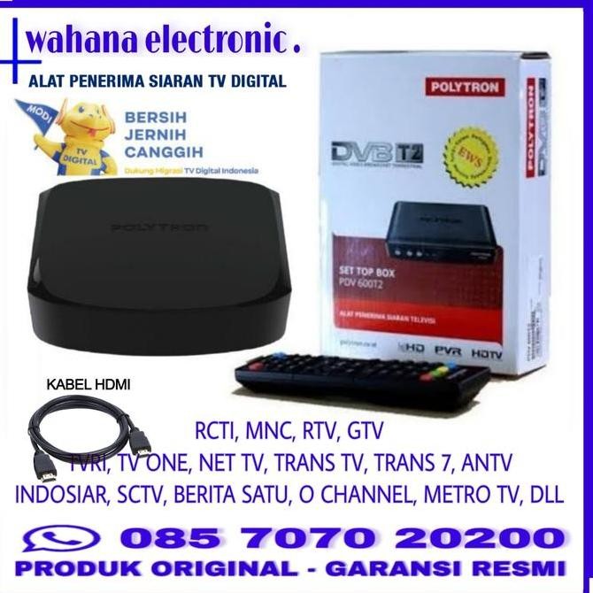 TERMURAH - STB SETOPBOX SETOP BOX SET TOP BOX POLYTRON MATRIX DVBT2 TV DIGITAL TV
