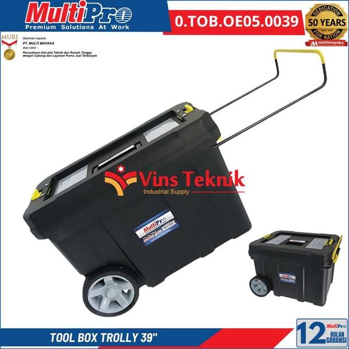 

Terlaris Multipro S-Tt90 39Inch Tool Box Trolly Plastik Toolbox Kotak Penyimpanan Stt 90