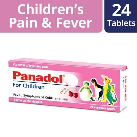 TERMURAH - Panadol Children Singapore - 24 Chewable Tablets (Panadol Anak)