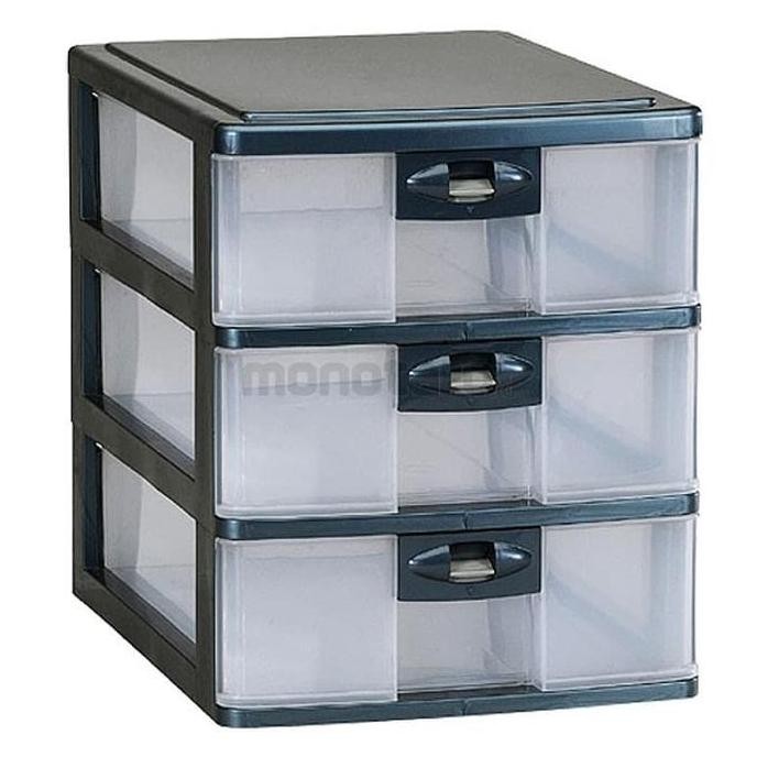 

Terlaris Lion Star Pr 33 Pressa Container A4 Laci Plastik Mini Susun 3 Lionstar