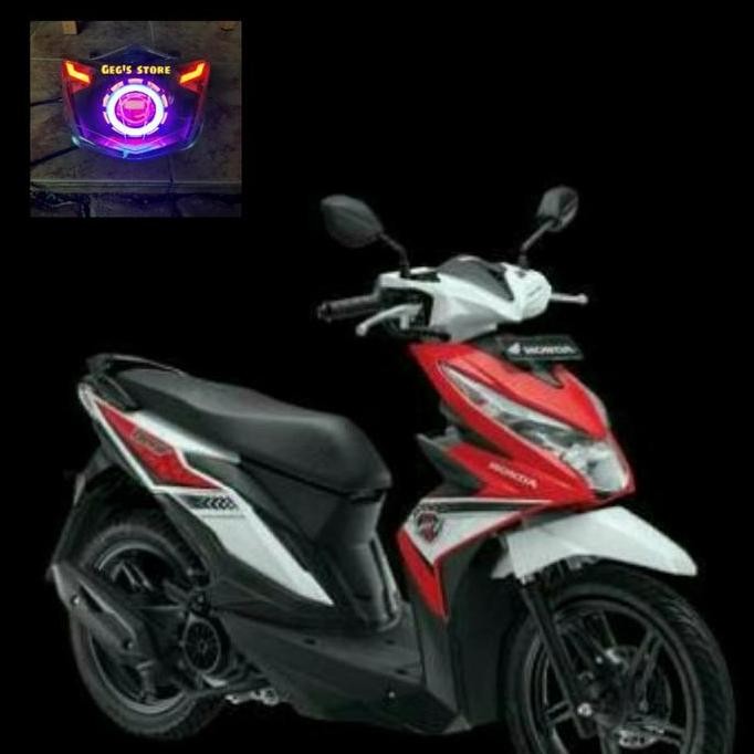 Headlamp Custom Projie Led Honda Beat New FI ESP K81 2016-2020