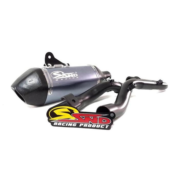 Knalpot SND Pentagon besi pnp KLX Dtracker