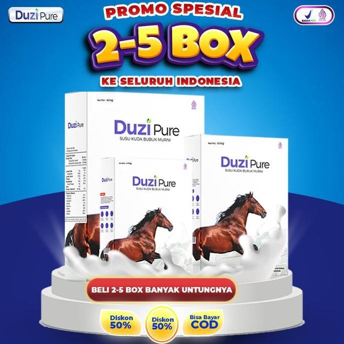 

Duzi Pure Susu Kuda Bubuk dengan Herbal