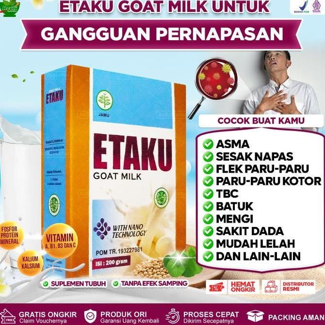 

Susu Untuk Penyakit Asma Sesak Nafas Nyeri Dada Sebelah Kanan Dan Kiri Pembersih Paru2 Kotor Susu Kambing Etawa Bubuk Murni Walatra Etaku Goat Milk Dairy Organik