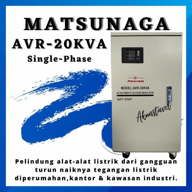 TERBARU - Stavolt Matsunaga SVC-20KVA -Stabilizer Listrik Matsunaga 20000 watt