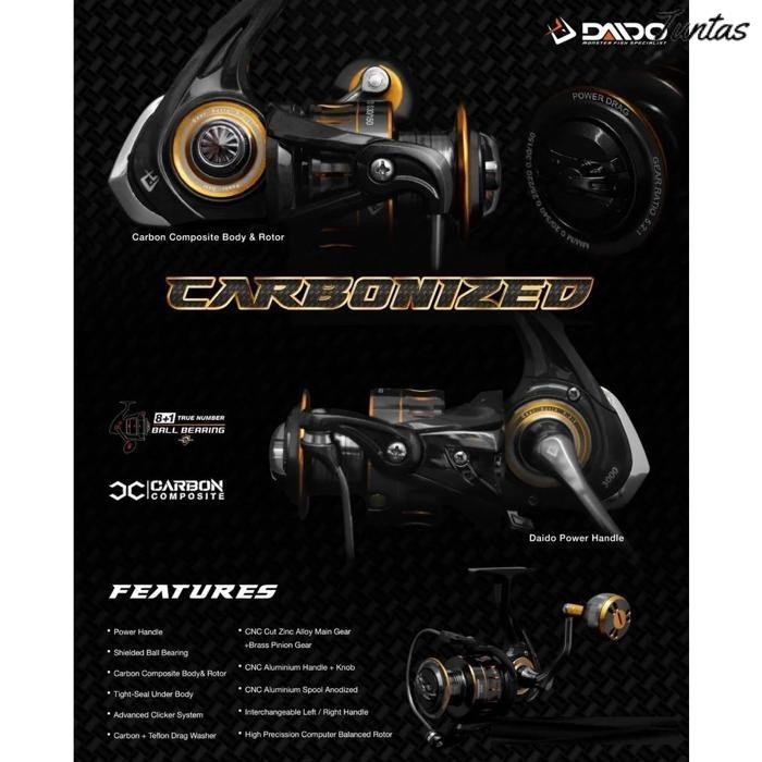 Promo Daido Carbonized Diablo Vulcane Combat Dark Knight Blizzard Talisman Pollux Hell Hound Sw Reel