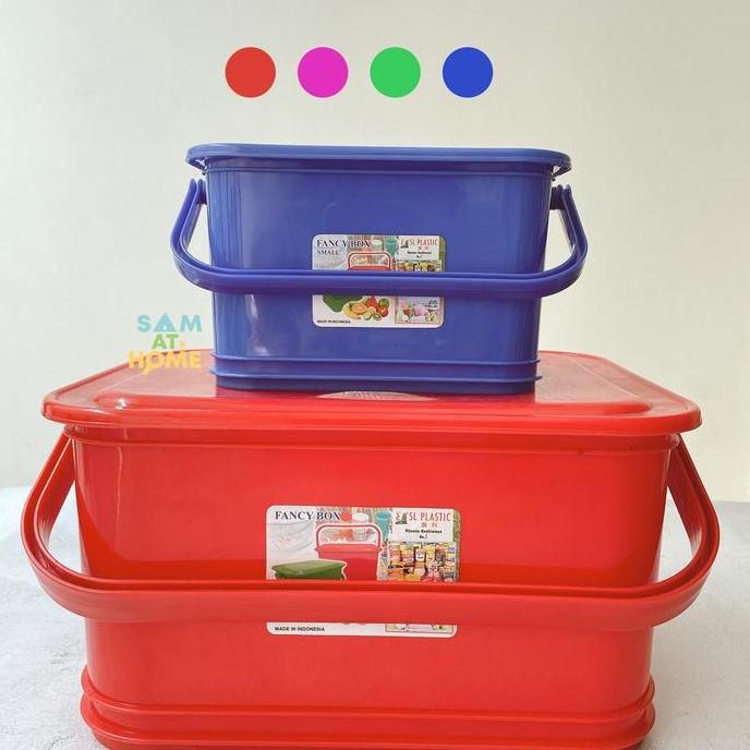 

Terlaris Kotak Storage Fancy Box Container Besar - Sl Plastik - Gagang - L