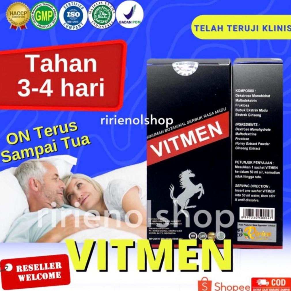 Vitmen Obat Kuat Pria Original 100% Obat Serbuk Herbal Tahan Lama Herbal Care Surabaya Murah