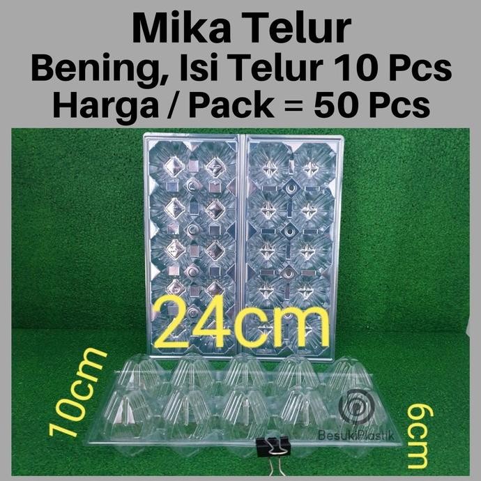 (Expert) Mika Telur isi 10 mika telur non kancing mika telur 10pcs mika telur