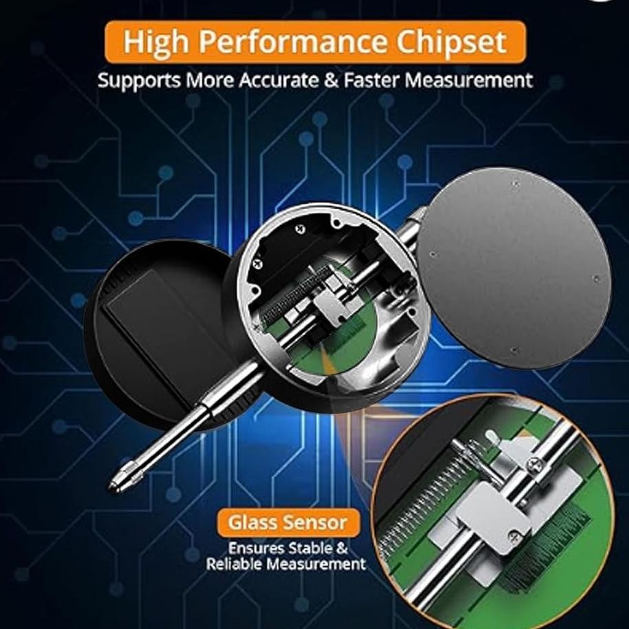 Carlosmomok12 Dial Indikator/Dial Gauge/Alat Dial/Dial Digital/Dial Indicator Digital/Jarum Dial Ind