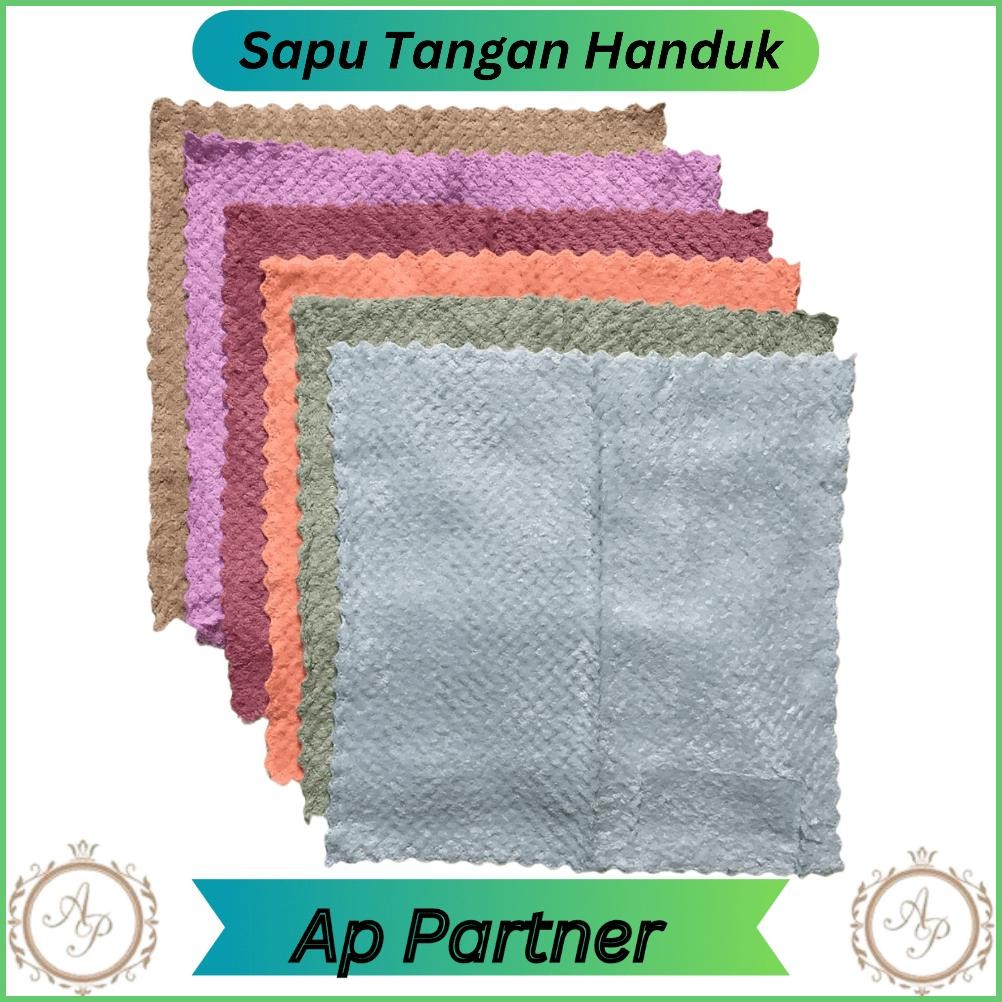 sfI Grosir 12 Pcs Sapu Tangan Handuk Bahan Katun Pria Wanita | Handuk Olahraga Kecil Polos Murah AST