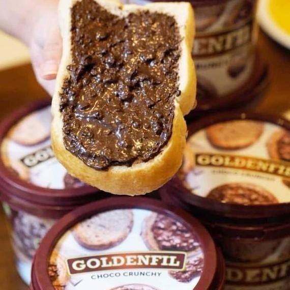 

(Expert) Goldenfil Choco Crunchy 1 Kg / Selai Premium Cokelat Renyah