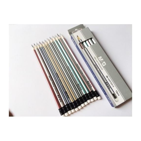 

M&G Pencil 2B W/Eraser / Pensil 2B Segitiga M&G Awp30914 Murah Berkualitas