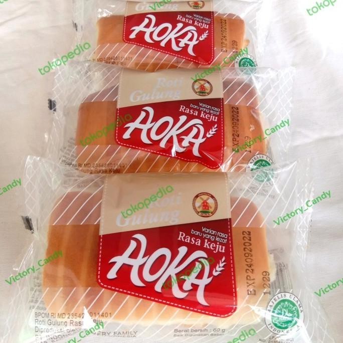

(Expert) Roti Gulung AOKA Rasa Keju Isi 10 pcs
