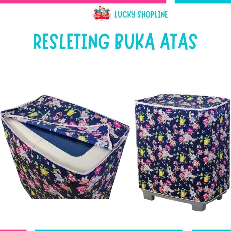 [BIG SALE] [Tipe C 2 Tabung] Cover Mesin Cuci Bahan satin