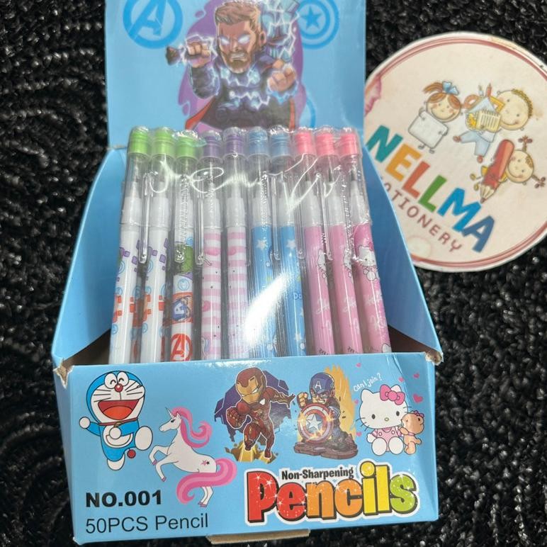 

Pensil Lantu Tumpuk tumpuk Pensil Bensia isi 50 pcs karakter