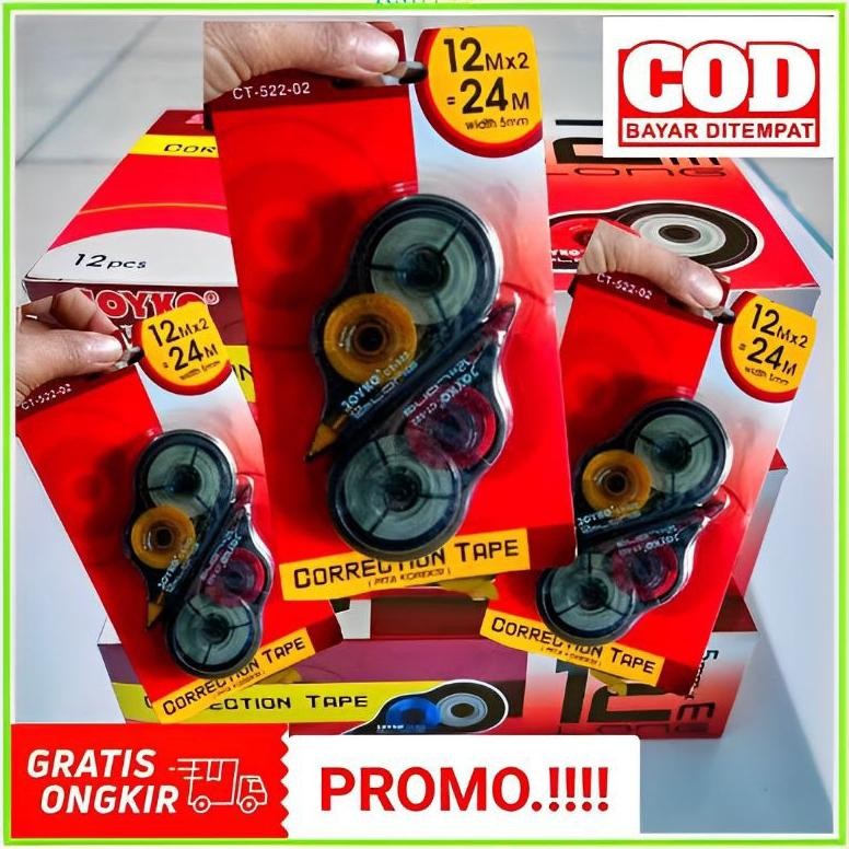 

CORRECTION TAPE JOYKO CT-522-02 12METER (12SET)