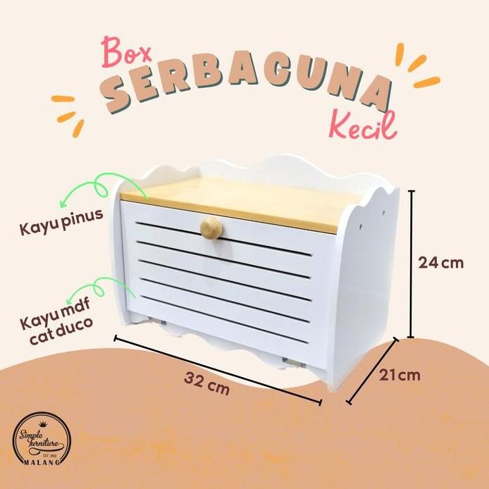

Terlaris Box Serbaguna Kecil (Bread Box Small)