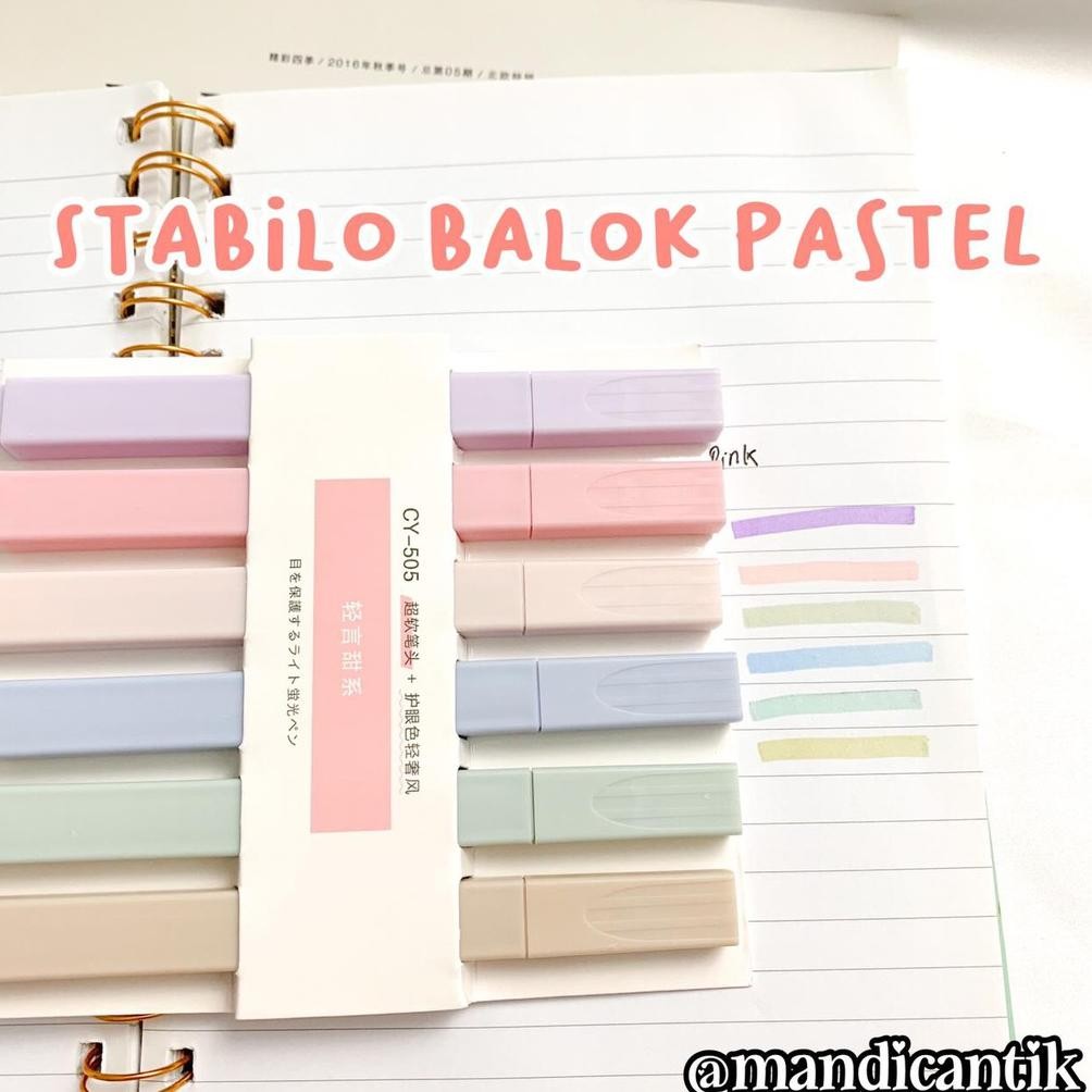 

(1box) Highlighter Pastel Edition Edisi Warna soft LILAC pink Bukan Stabilo BOx Hampers