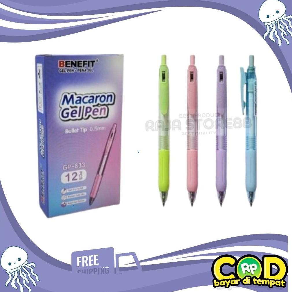 

Pulpen Gel Macaron GP-833 (12Pcs) Benefit