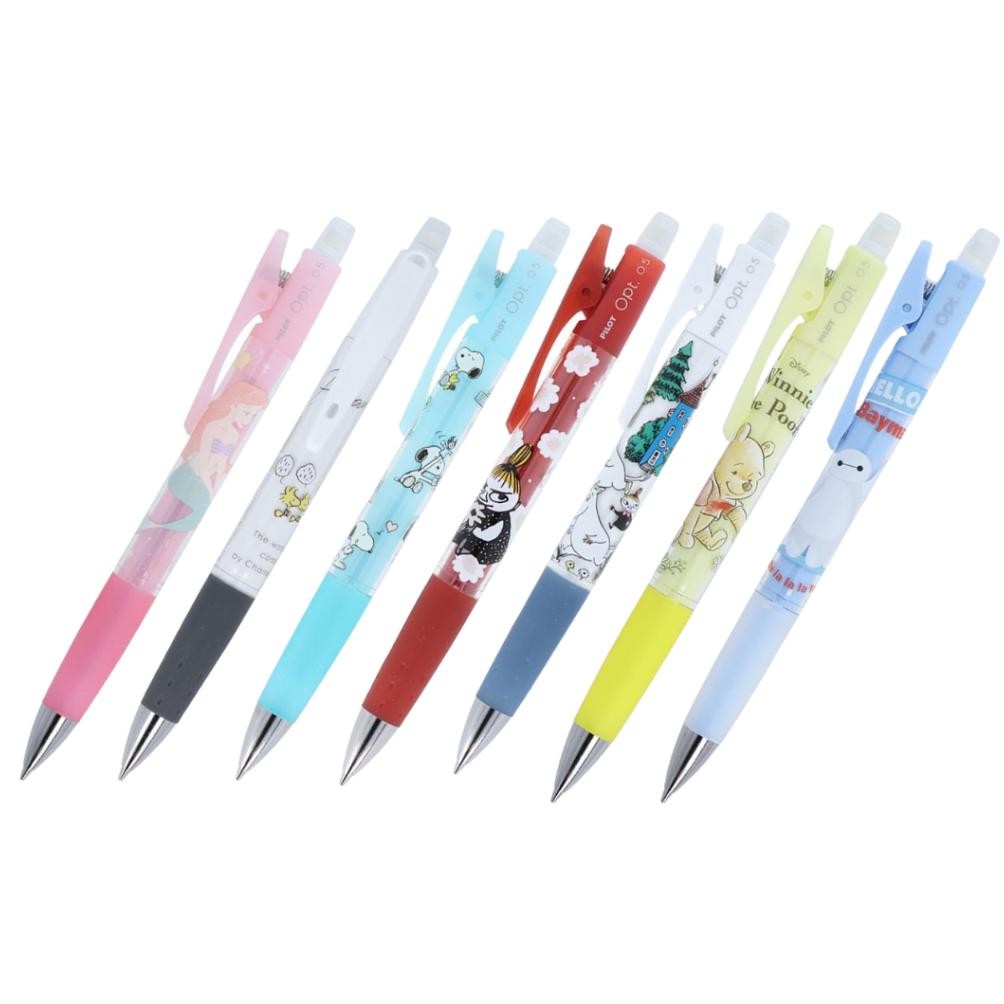 

Pilot Opt Shaker Peanuts Snoopy Disney Princess Ariel Moomin Little My Mechanical Pencil 0.5mm Pensil Mekanik Limited Edition