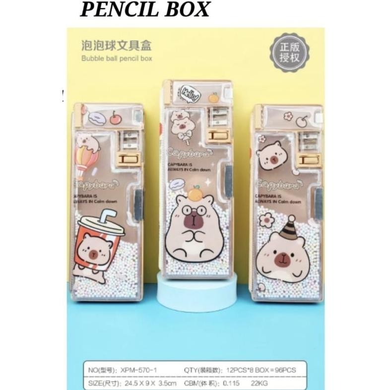

kotak pencil magnet/tempat pensil bear/pencil case springkle candy bear/kotak pencil unicorn/capybara/astronot AST