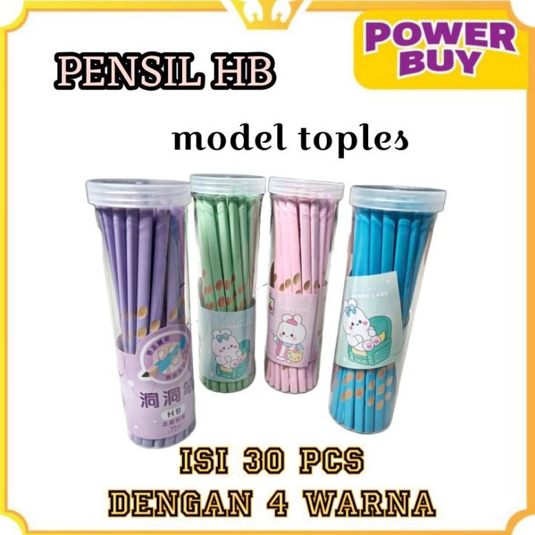 

30 Pcs Pensil Batang HB Model Toples/Pensil HB/Pencil/Pensil Murah