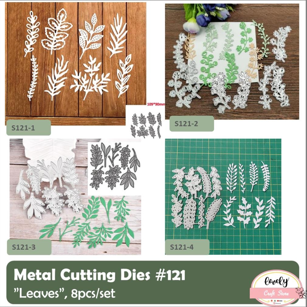 

LovelyCraftStore | Metal Cutting Dies #121 ~ Mold Stencil Metal, Cetakan Stensil bentuk daun leaf leavesuntuk bahan mahar, dekorasi, journal, scrapbooking, cards, art deco, etc AST