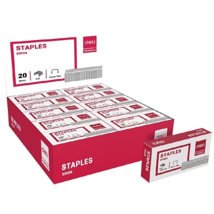 

ISI STAPLES DELI 0010N HD-10 GROSIR 1BOX ISI 20 KOTAK KECIL TERMURAH AST