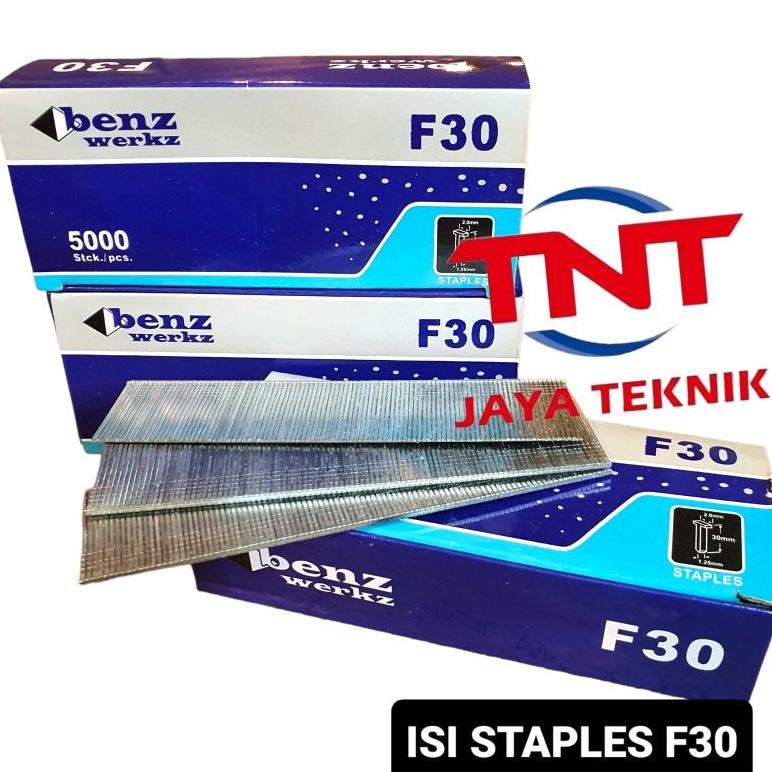 

ISI STAPLES PAKU TEMBAK ANGIN F30 LURUS / ISI STAPLES F30 LURUS MODEL I / PAKU TEMBAK F30 AST