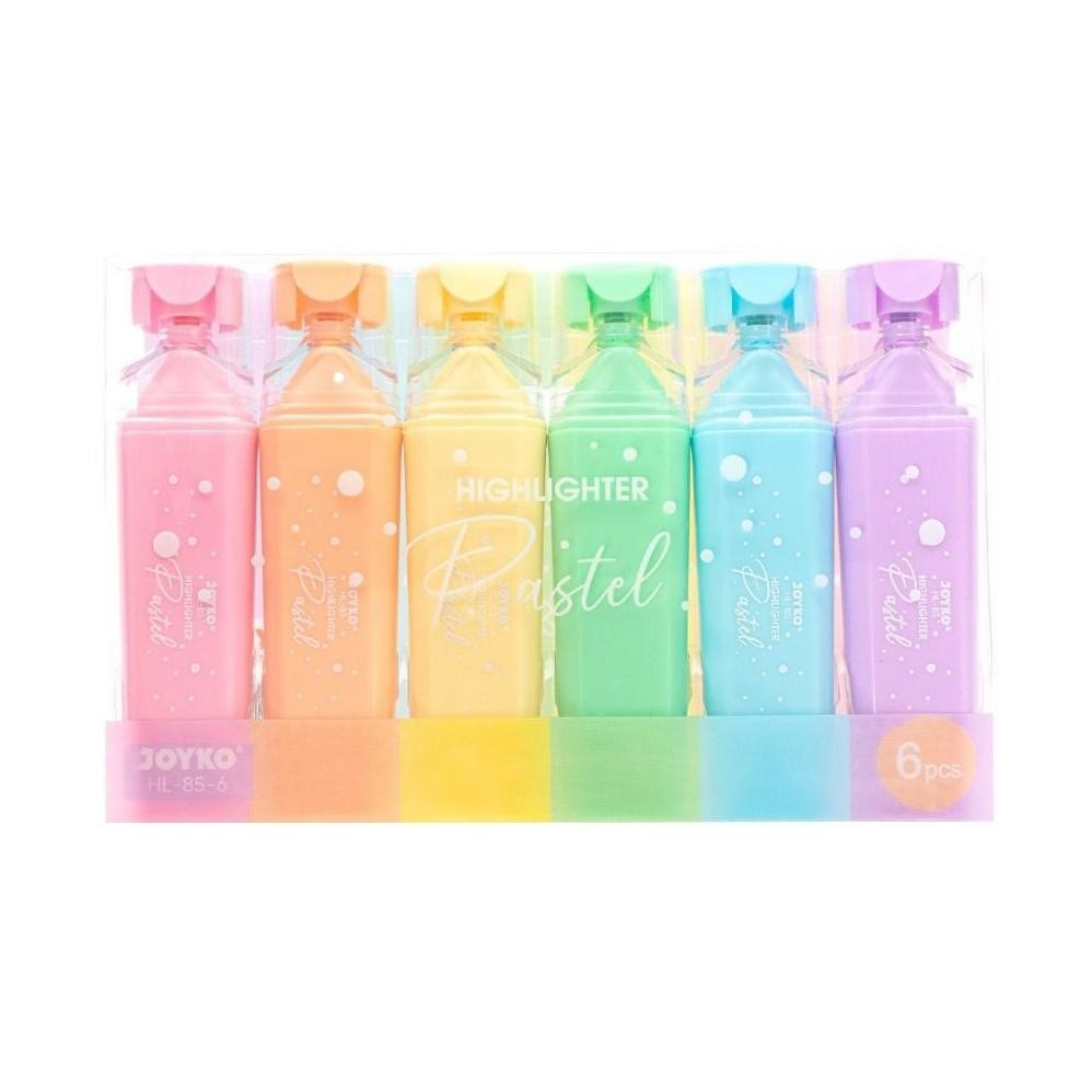 

[SET] Highlighter / Penanda 6 Warna Soft Pastel - Joyko HL-85-6 MURAH