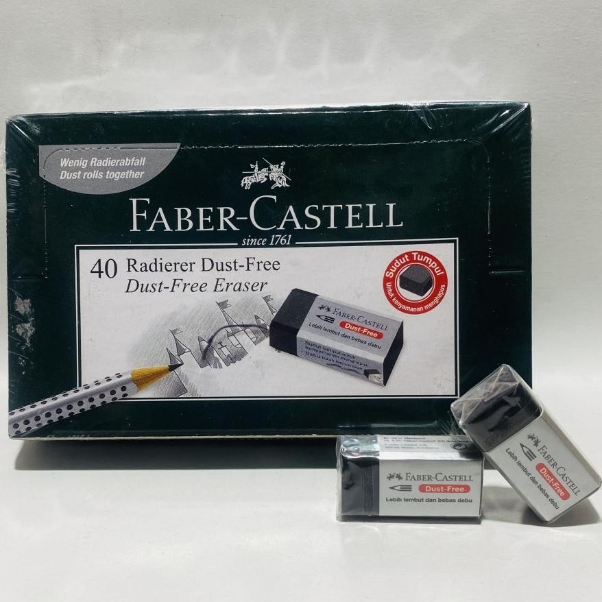 

Penghapus Faber Castell Hitam Kecil / Eraser Small Black Faber Castell (1 Pack Isi 40 pcs)