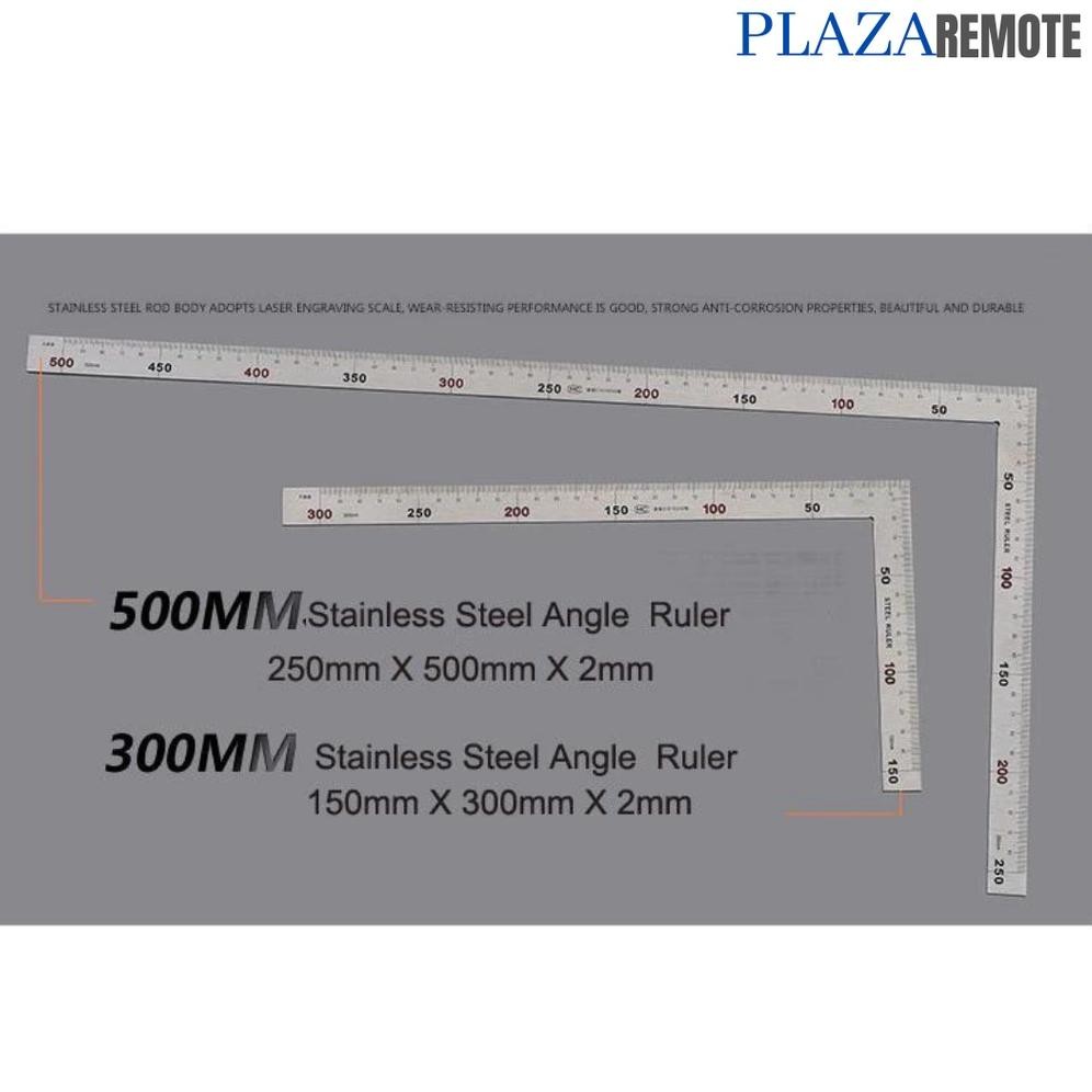 

PENGGARIS SIKU ALAT PETUKANGAN MISTAR 90 DERAJAT PRESISI 300 DAN 500 MM AST