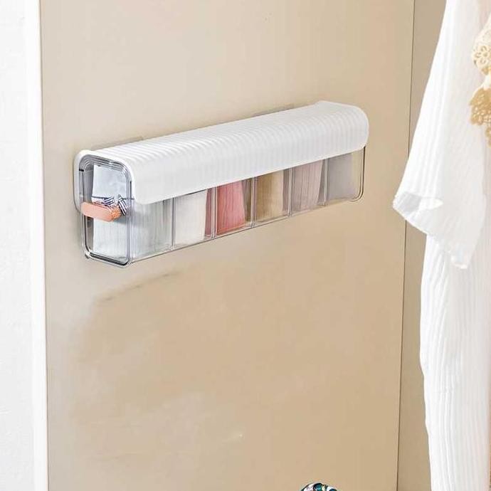 

Terlaris Kotak Tempat Pakaian Dalam Kaos Kaki Box Sekat Organizer Wall Mounted