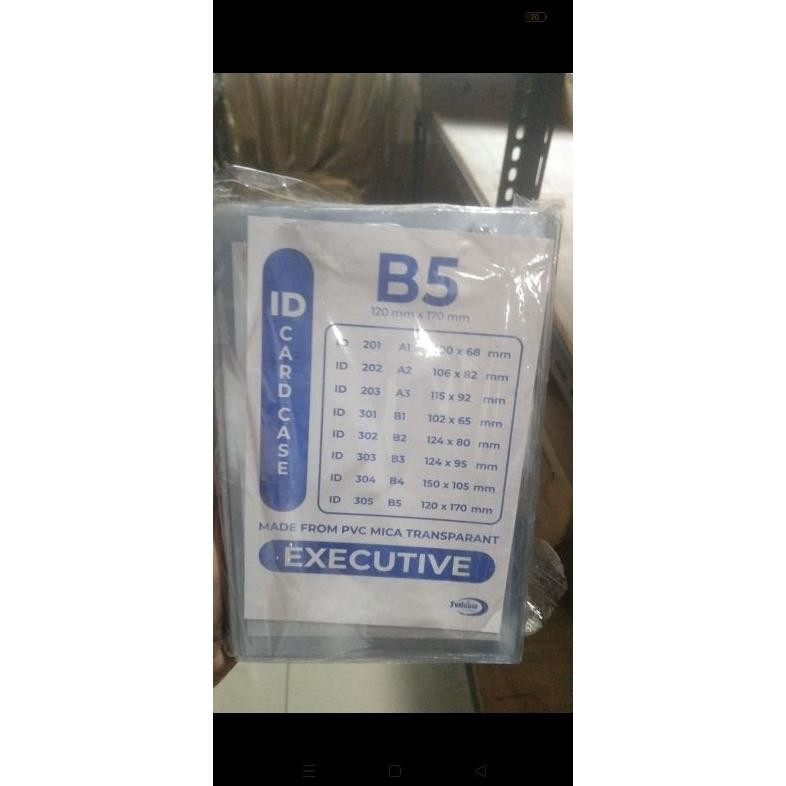 

Plastik ID CARD Case B5 (170x120 mm ) tebal 0,35mm YUSHINCA AST