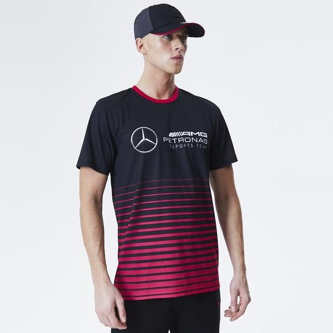 Mercedes-AMG Esports Team Fade T-Shirt New Era. Kaos Pria